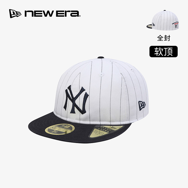 NEW ERA纽亦华26新品59FIFTY DAY MLB条纹运动棒球帽软顶NE5950