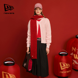 New Era纽亦华2026马年新春MLB针织手提包编织便携复古拼色手腕包