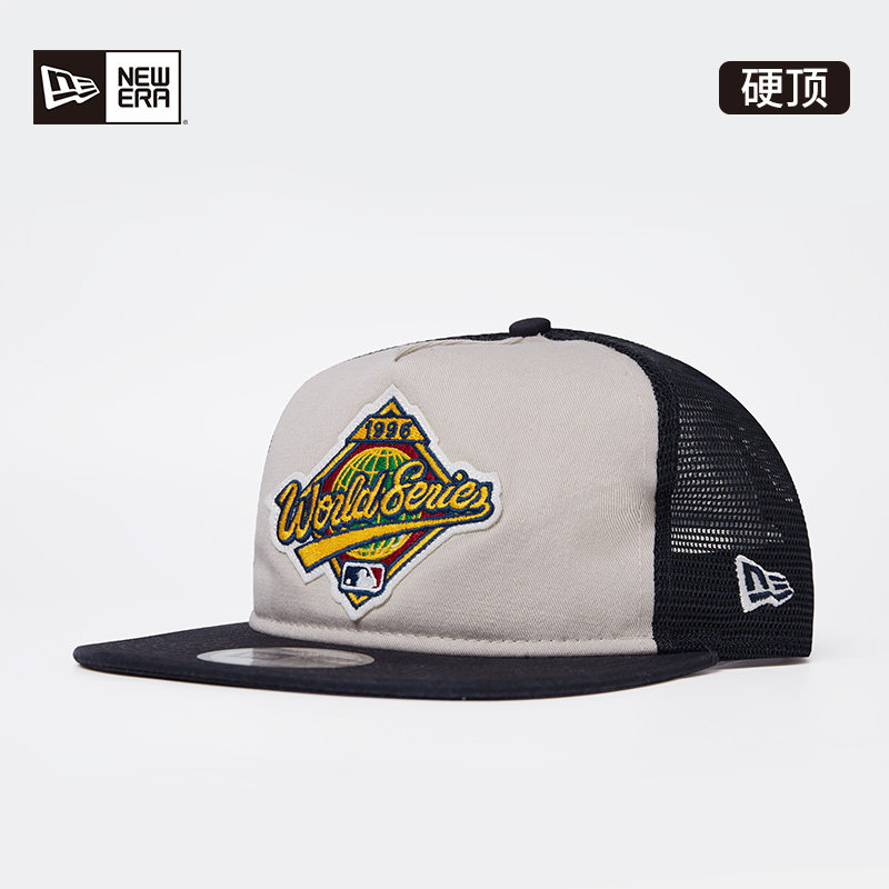 New Era纽亦华春夏MLB平檐高尔夫棒球帽户外网眼撞色复古