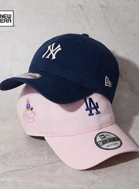 New Era纽亦华2025秋季新款MLB棒球帽冰淇淋刺绣NY软顶遮阳百搭潮