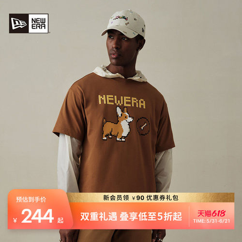 NewEra纽亦华卡通印花透气短袖