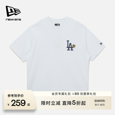 NEW ERA纽亦华2026春季新款MLB短袖T恤纪念戒指印花上衣宽松