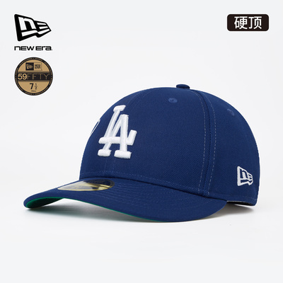 New Era纽亦华2026早春新款MLB刺绣棒球帽子平檐微弯檐LA硬顶5950