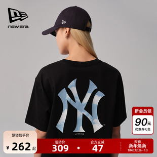 MLB短袖 新款 T恤男女纯棉简约重磅NY运动街头潮 Era纽亦华秋季 New
