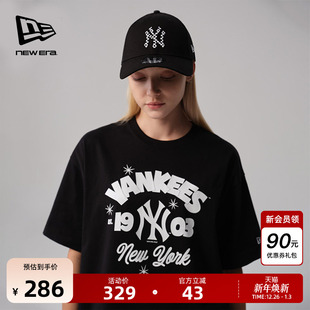 MLB印花NY短袖 新款 T恤男女运动圆领百搭潮上衣 Era纽亦华秋季 New