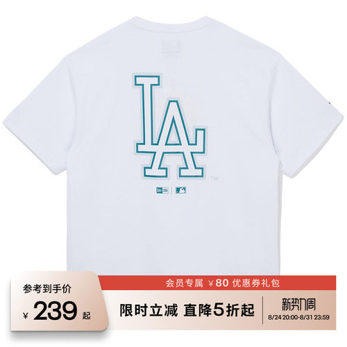 NEW ERA纽亦华2026春季新款MLB萌宠短袖T恤简约上衣运动百搭