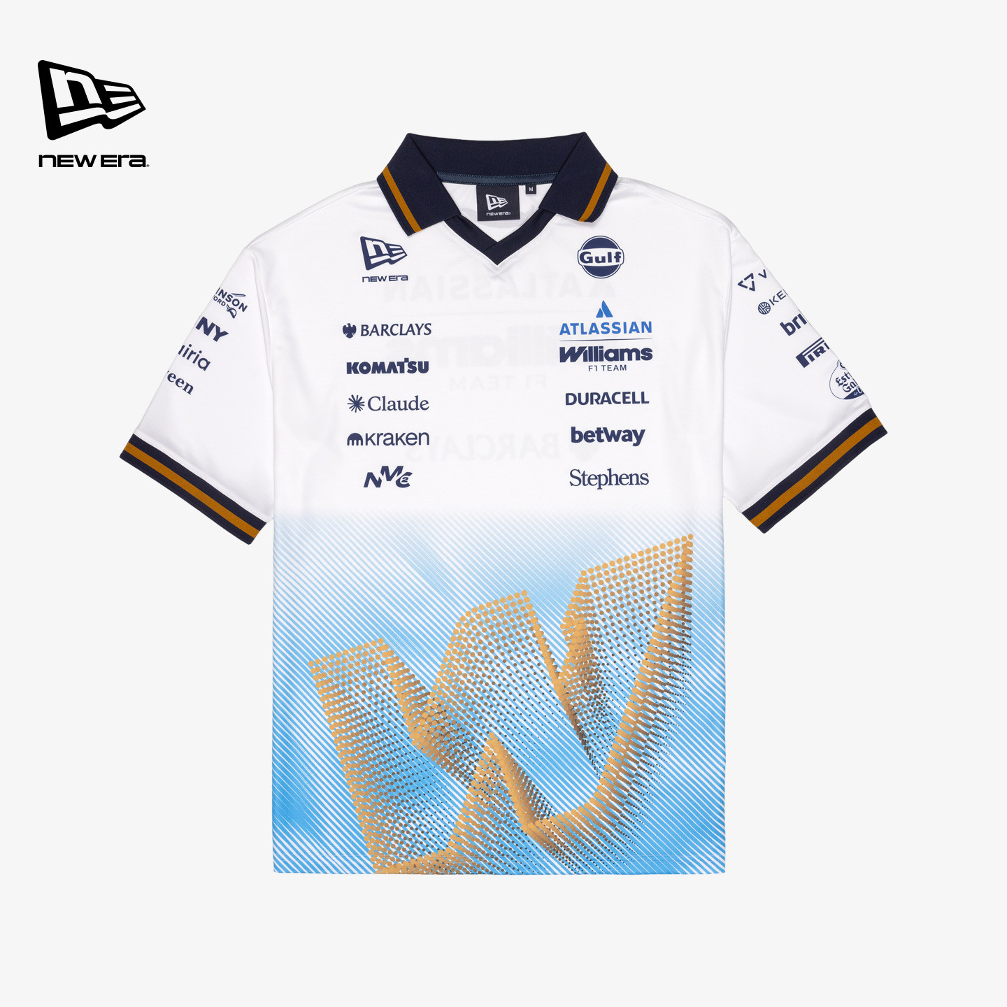 NEW ERA纽亦华26新品威廉姆斯F1车队马德里站短袖POLO男女同款NE