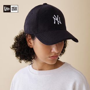 MLB摇粒绒棒球帽小头围弯檐硬顶女940 新款 New Era纽亦华2025秋季