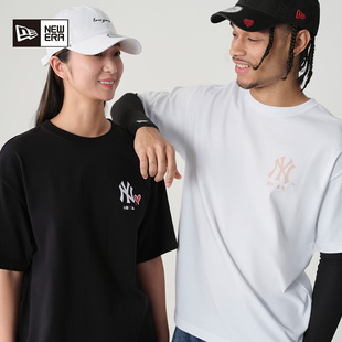 MLB爱心短袖 新款 T恤情侣NY印花透气轻薄休闲潮 Era纽亦华秋季 New