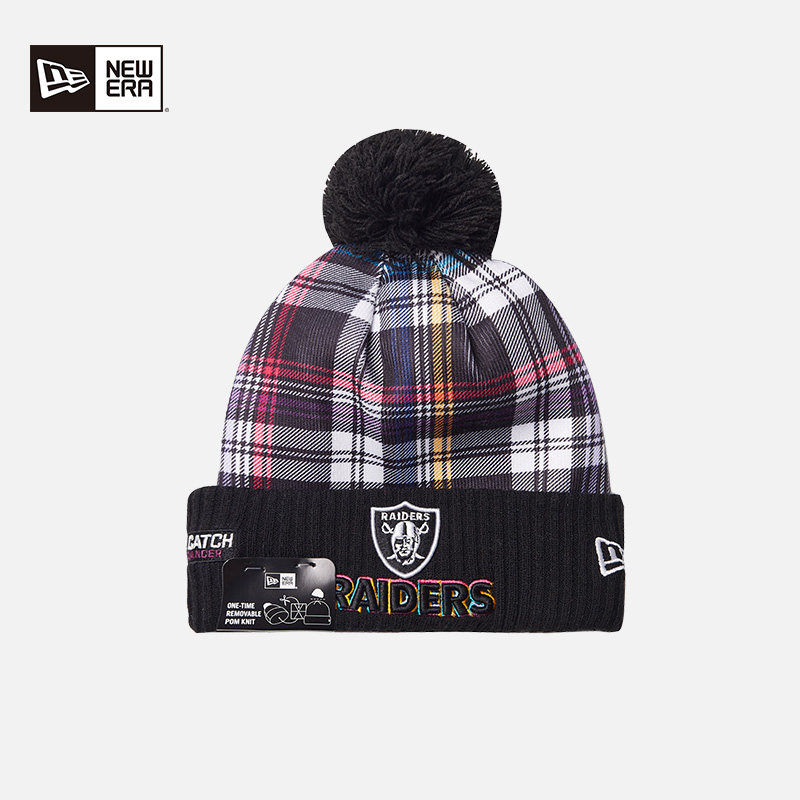 NewEra纽亦华格纹保暖NFL针织帽