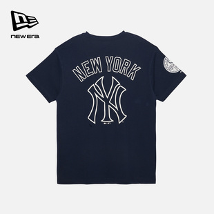 MLB印花运动短袖 新款 T恤情侣男女潮圆领NY宽松 Era纽亦华秋季 New