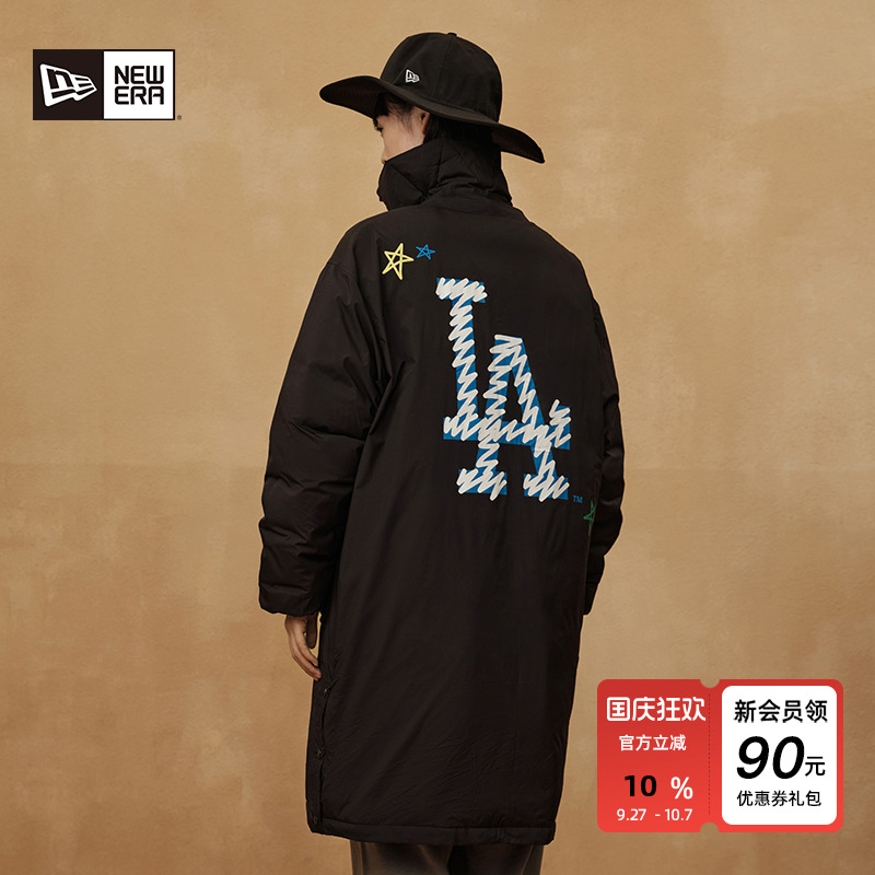NewEra适中复古学院风羽绒服