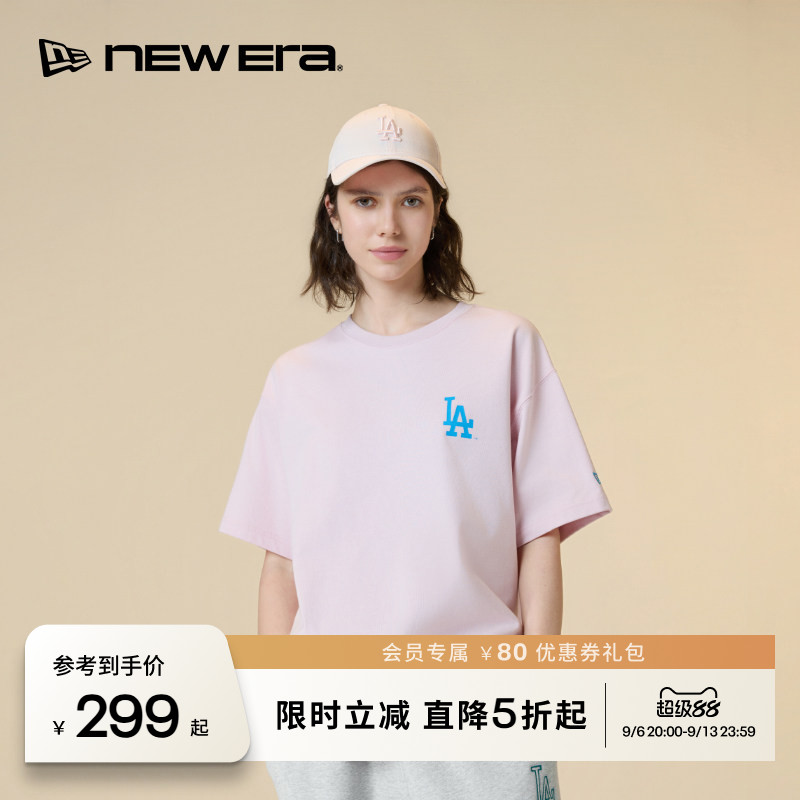 NEW ERA纽亦华26新品MLB都市探险短袖T恤宽松运动男女同款图片