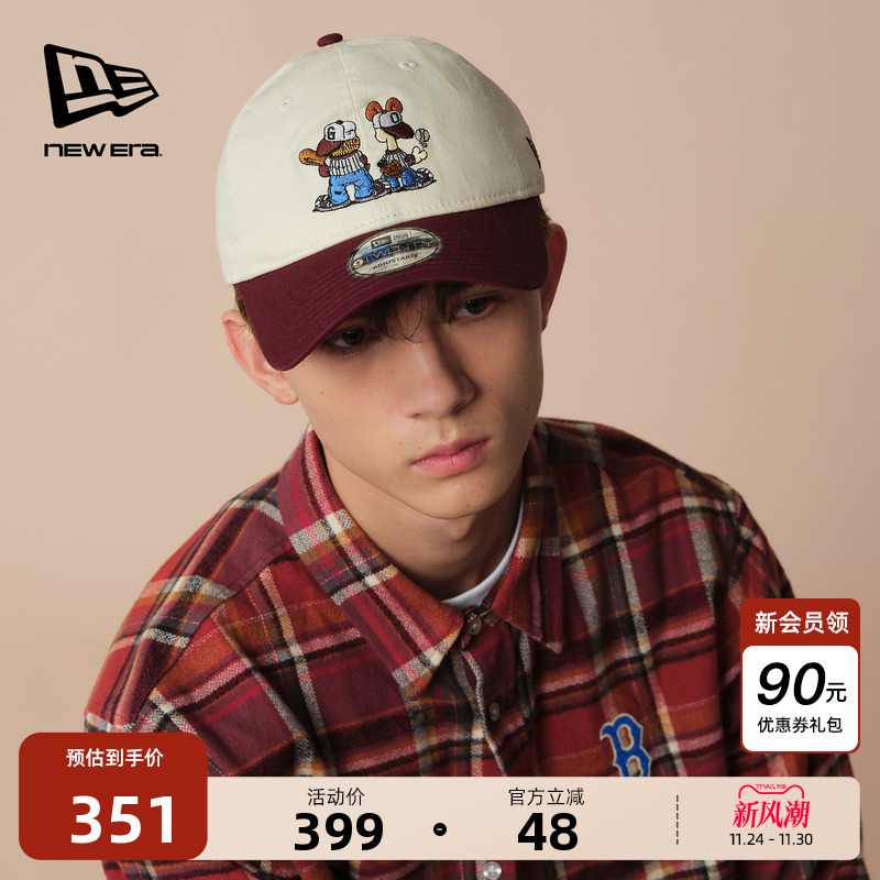 NewEra纽亦华加菲猫刺绣棒球帽