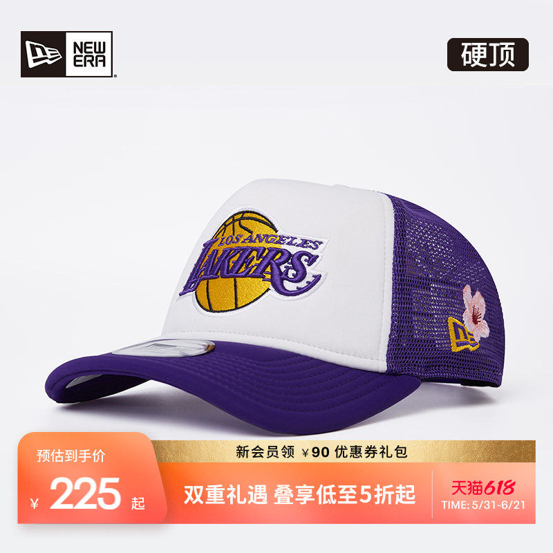 New Era纽亦华春夏NBA硬顶棒球帽网眼高顶卡车帽男女遮阳NE940