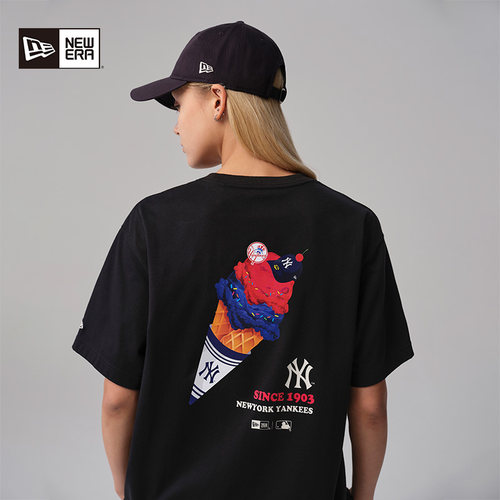 NewEra情侣夏季短袖T恤MLB