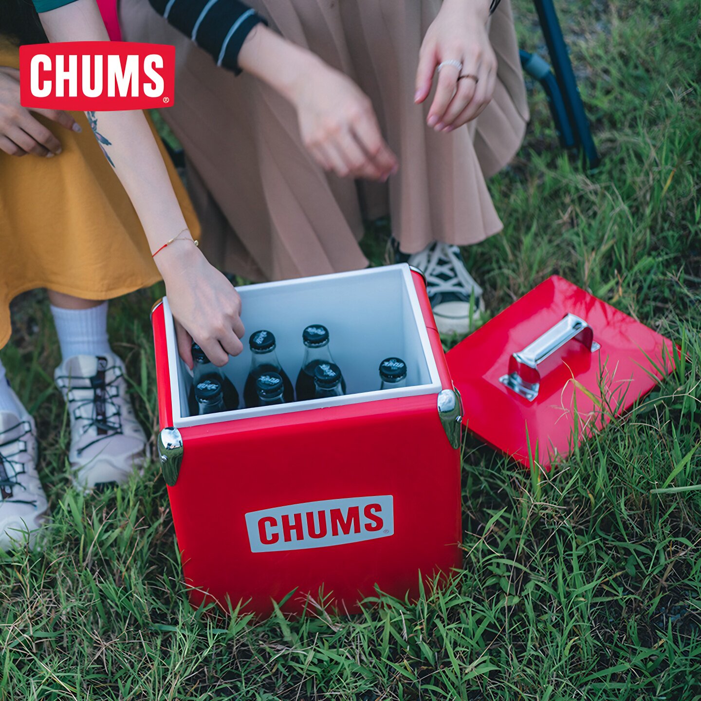 CHUMS洽洽鸟高颜值露营装备户外保温箱车载野餐冰桶CH62-1802