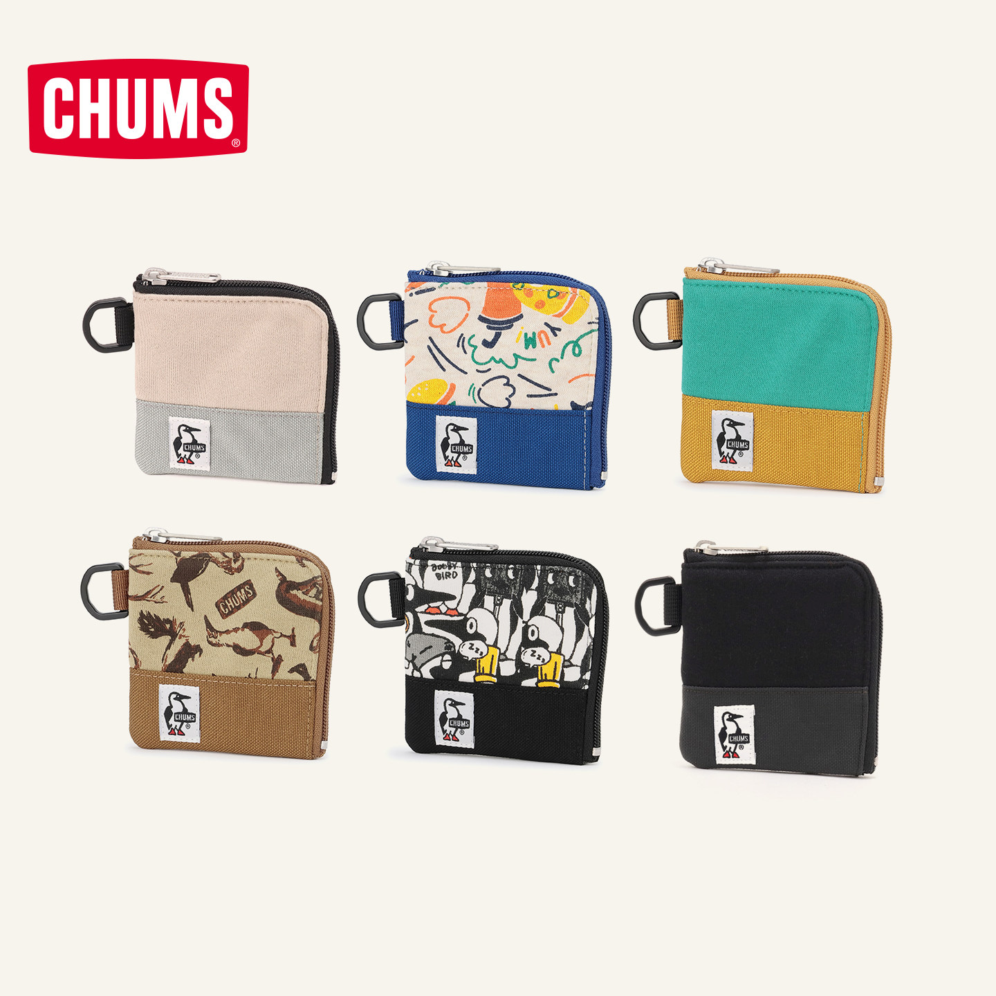 CHUMS/洽洽鸟精致零钱包卡包图片