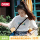 CHUMS洽洽鸟潮流运动户外休闲舒适印花短袖 2357 T恤百搭上衣CH01