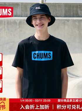CHUMS洽洽鸟运动休闲短袖经典LOGOT恤男女半袖情侣上衣CH01-2277