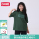 CHUMS洽洽鸟户外休闲短袖 2271 T恤重磅棉男女上衣纯色圆领CH01
