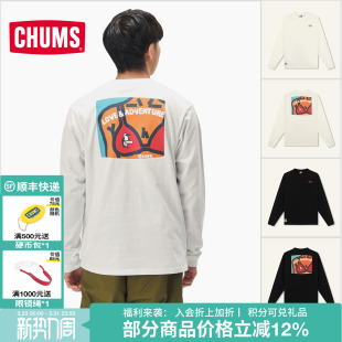 2635 CH01 CHUMS洽洽鸟户外休闲卫衣长袖 艺术家联名男女25春秋新款