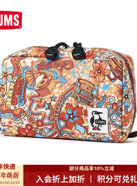 CHUMS洽洽鸟户外潮流运动口袋包男女款收纳小包零钱包CH60-3984