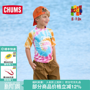 上衣CH21 印花半袖 1280 运动T恤休闲亲子经典 CHUMS洽洽鸟儿童短袖