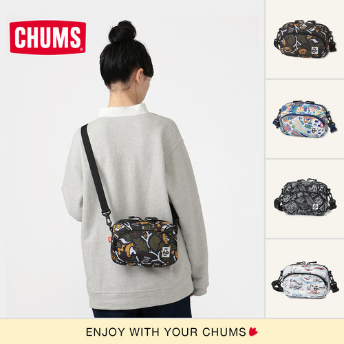 CHUMS斜挎包印花休闲户外
