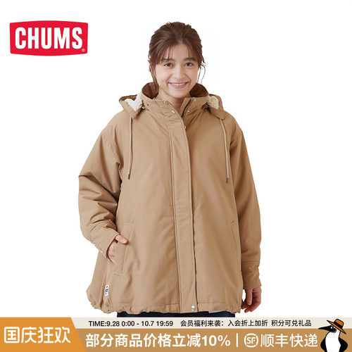 CHUMS洽洽鸟夹克冲锋上衣夹克女