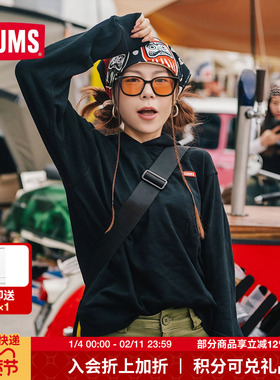 CHUMS洽洽鸟运动连帽卫衣宽松休闲时尚上衣外套情侣款CH00-1406