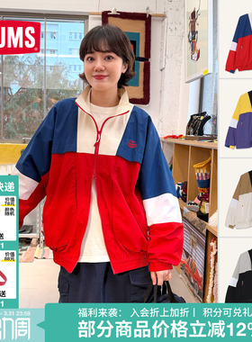 CHUMS洽洽鸟运动户外休闲复古夹克经典拼接外套男女新款CH04-1450