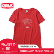 CHUMS/洽洽鸟 19春夏新品 女款猪年红色休闲舒适T恤 CH11-1547