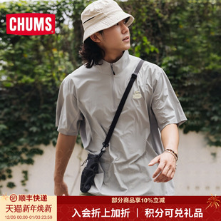 CHUMS洽洽鸟户外休闲短袖 2502 T恤polo快干舒适柔软男女纯色CH01