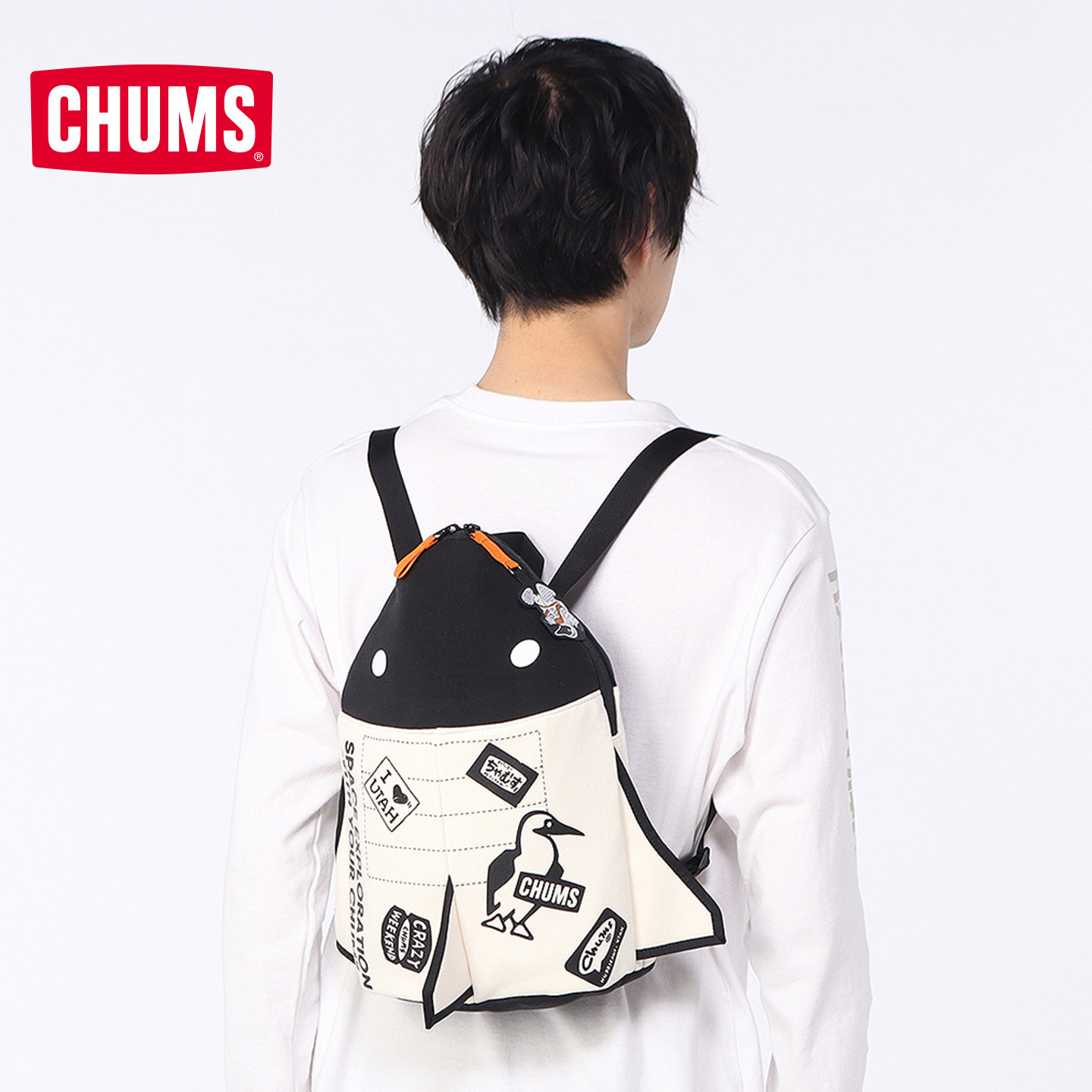 CHUMS洽洽鸟宇宙卡通轻量双肩包图片