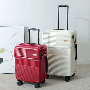 前置开口拉杆箱多功能旅行箱24寸密码箱20寸登机箱拉链轻便万向轮