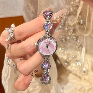 拉宝丽直播同款礼盒设计感ins手链表百搭气质时尚防水女士石英表