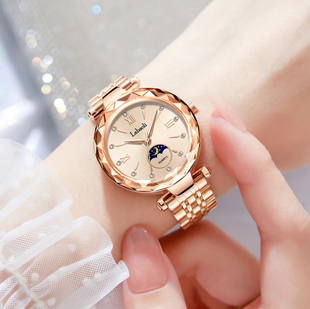 切割镜面镶钻款 轻奢女士腕表高档女士腕表爆款 新款 拉宝丽直播同款