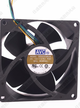AVC DESA0938B2M 12V 0.75A 9cm 9038 暴力大风量PWM智能调速风扇