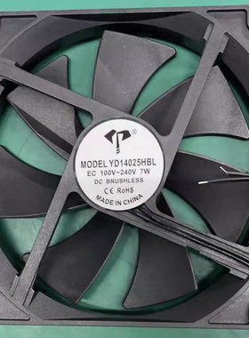 全新原装YD14025HBL 14025 14CM EC 110-220V通用双电压散热风扇