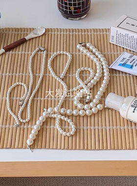 女法式复古珍珠高级感项链手链