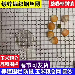筛沙子04孔 06孔轧花网蚯蚓网铁丝网钢丝网编织网筛网玉米粮仓网