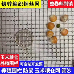 筛沙子04孔 06孔轧花网蚯蚓网铁丝网钢丝网编织网筛网玉米粮仓网