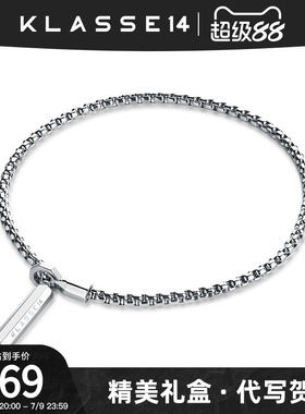 意大利Klasse14设计师品牌八边形吊饰手环潮流情侣手链生日礼物