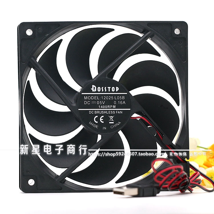 5v双滚珠耐用12cmusb路由器静音