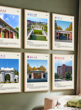 国内名校装饰画教室背景墙画