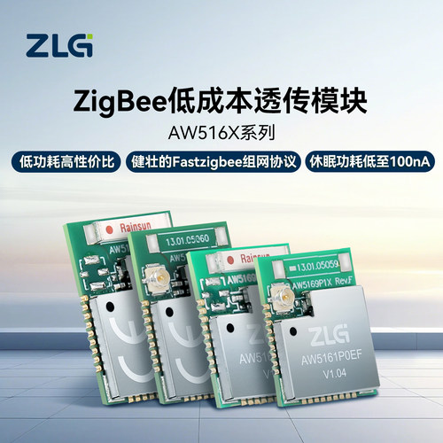 ZLG致远电子 ZigBee低成本透传模块/评估套件AW5161系列 - 封面