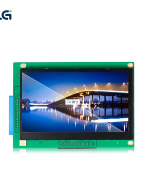 7寸天马真彩液晶含4线电阻式触摸屏 16/24位LCD接口真彩色显示屏