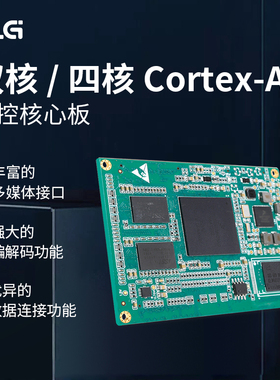 ZLG致远电子简单双核/四核Cortex-A9高性能工控核心板M6708-T系列