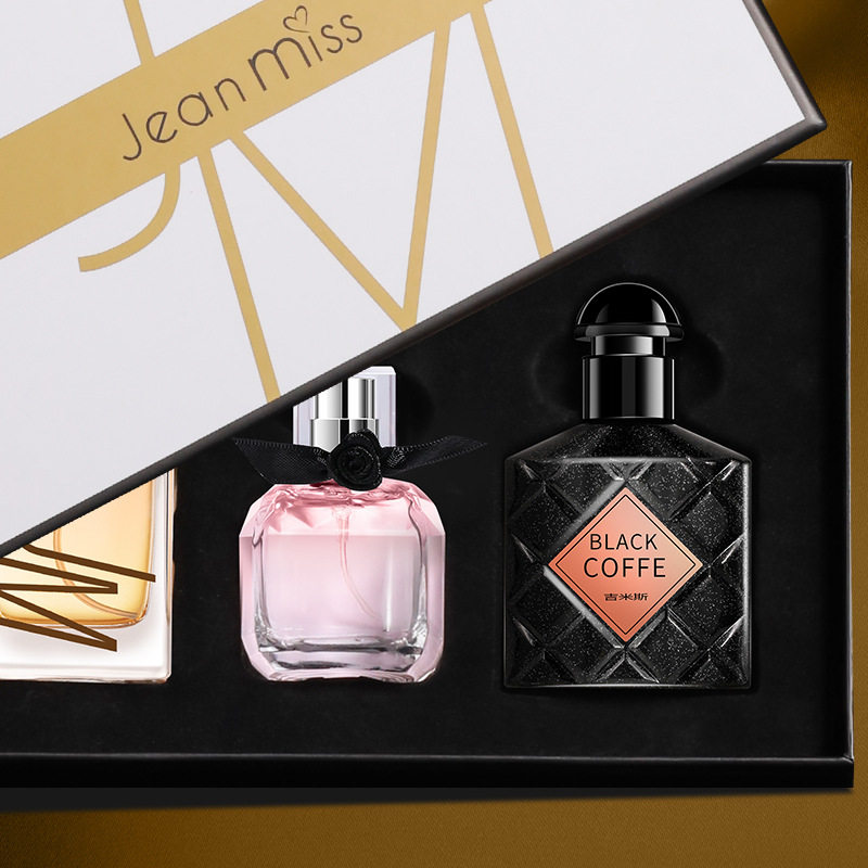 小城伊香新品香水套装黑鸦片反转巴黎持久留香网红同款香水三件套